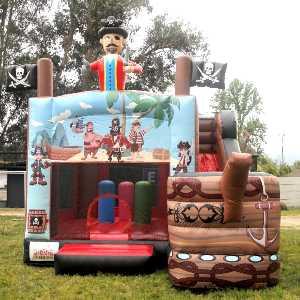 Arriendo de juegos inflable modelo 1 Tobogan Pirata 7X42 Arca de Samuel