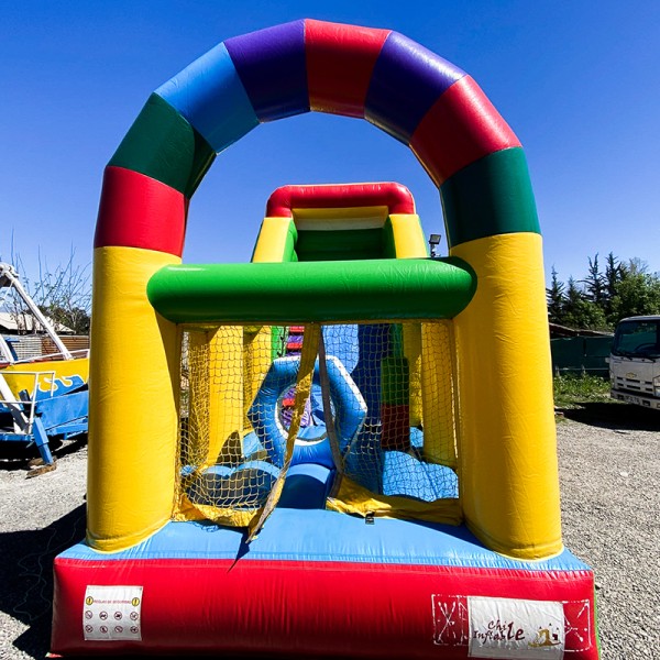 Arriendo de juegos inflable modelo Tobogán Arcoiris 7X4 Arca de Samuel