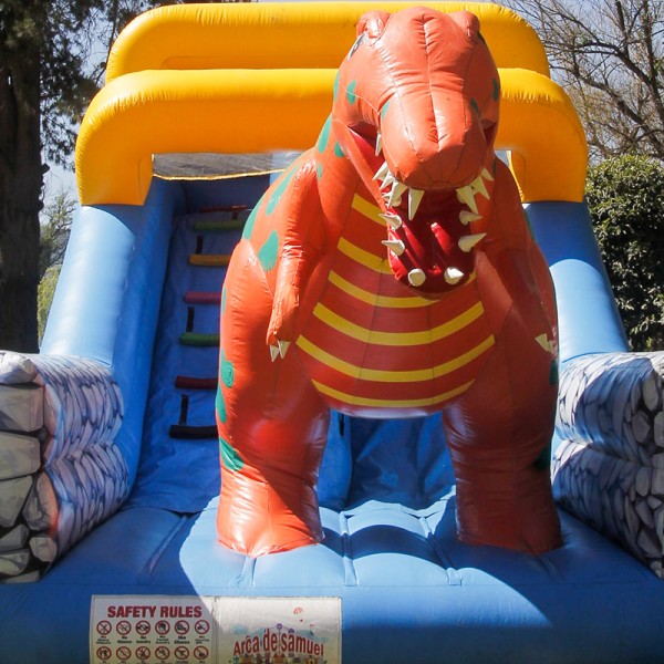 Arriendo de juegos inflable modelo Tobogán Rex 9X4 Arca de Samuel